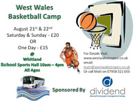 West Wales Tropics - summer basketball camp in Whitland